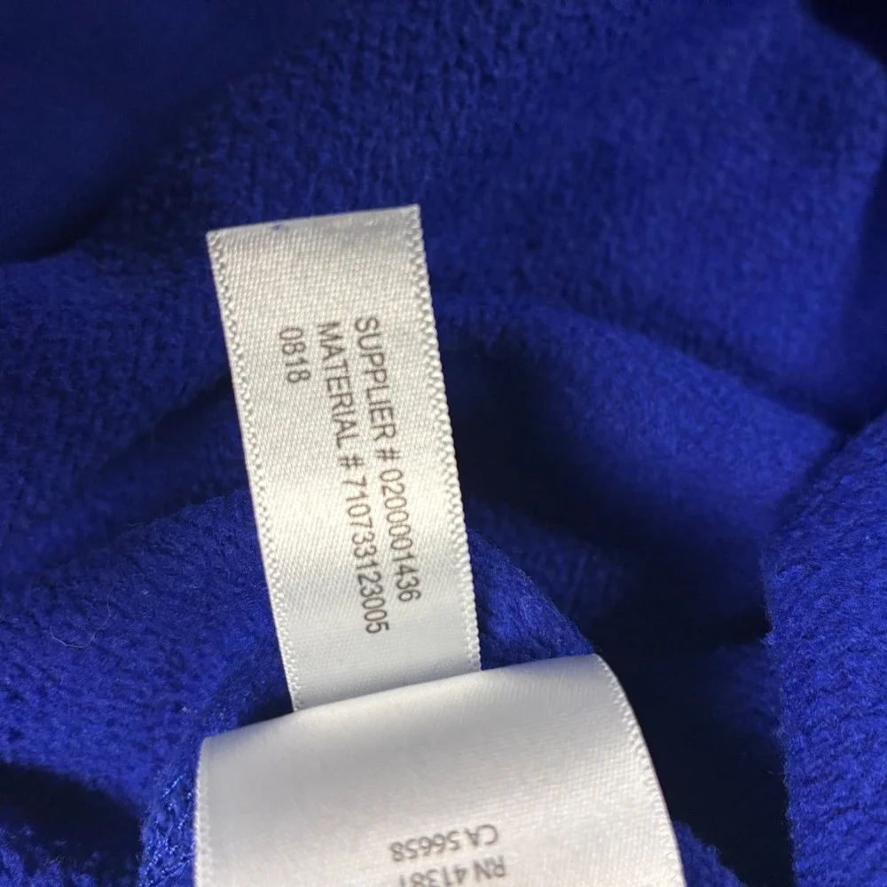 Polo Ralph Lauren Mens Royal Blue Crewneck Sweatshirt Yellow Pony Size Large